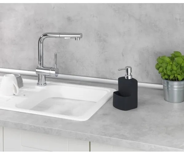 WENKO 3620117800 - Dispenser di sapone FESTIVAL 10x18 cm nero