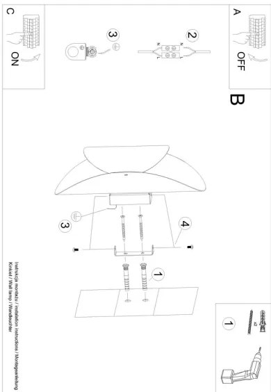Sollux SL.1063 - Applique TEAR 1xG9/40W/230V nera