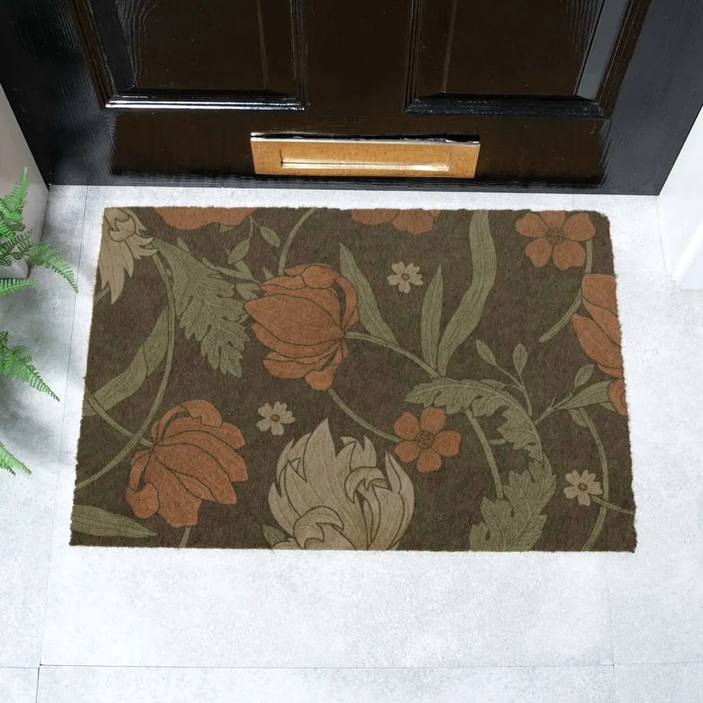 Zerbino in fibra di cocco 60x90 cm William Morris Rose - Artsy Doormats