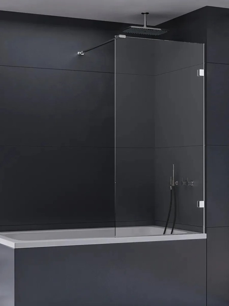 New Trendy Eventa parete vasca 70 cm 1 anta cromo lucida/vetro trasparente EXK-6995