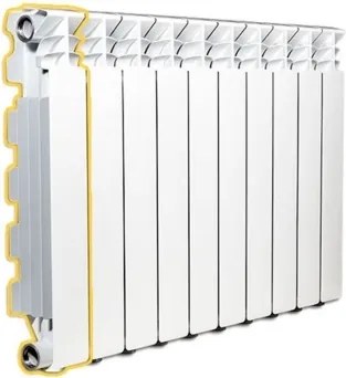 Radiatore alluminio 80 cm Nova Florida Desideryo B3 bianco