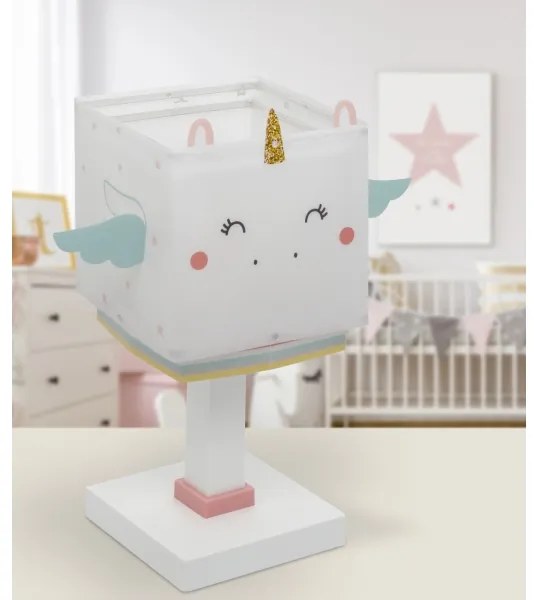 Dalber 64591 - Lampada per bambini LITTLE UNICORN 1xE14/8W/230V