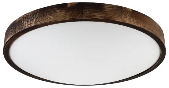 Brilagi - Plafoniera LED CARVALHO SLIM SMOKEY LED/36W/230V rovere Ø 47,5 cm