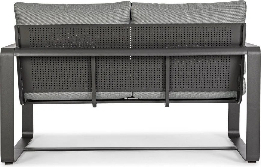 Divano da giardino grigio in alluminio Merrigan – Bizzotto