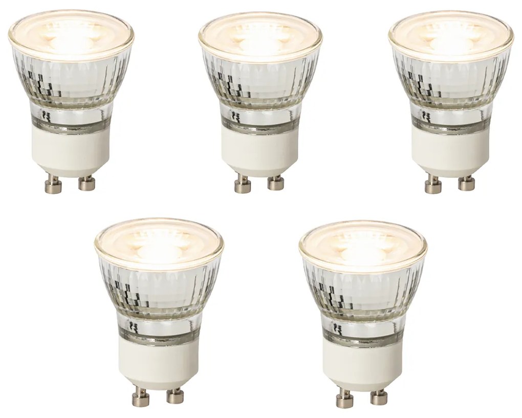 Set di 5 lampadine LED GU10 dimmerabili 35mm 3W 220 lm 2700K