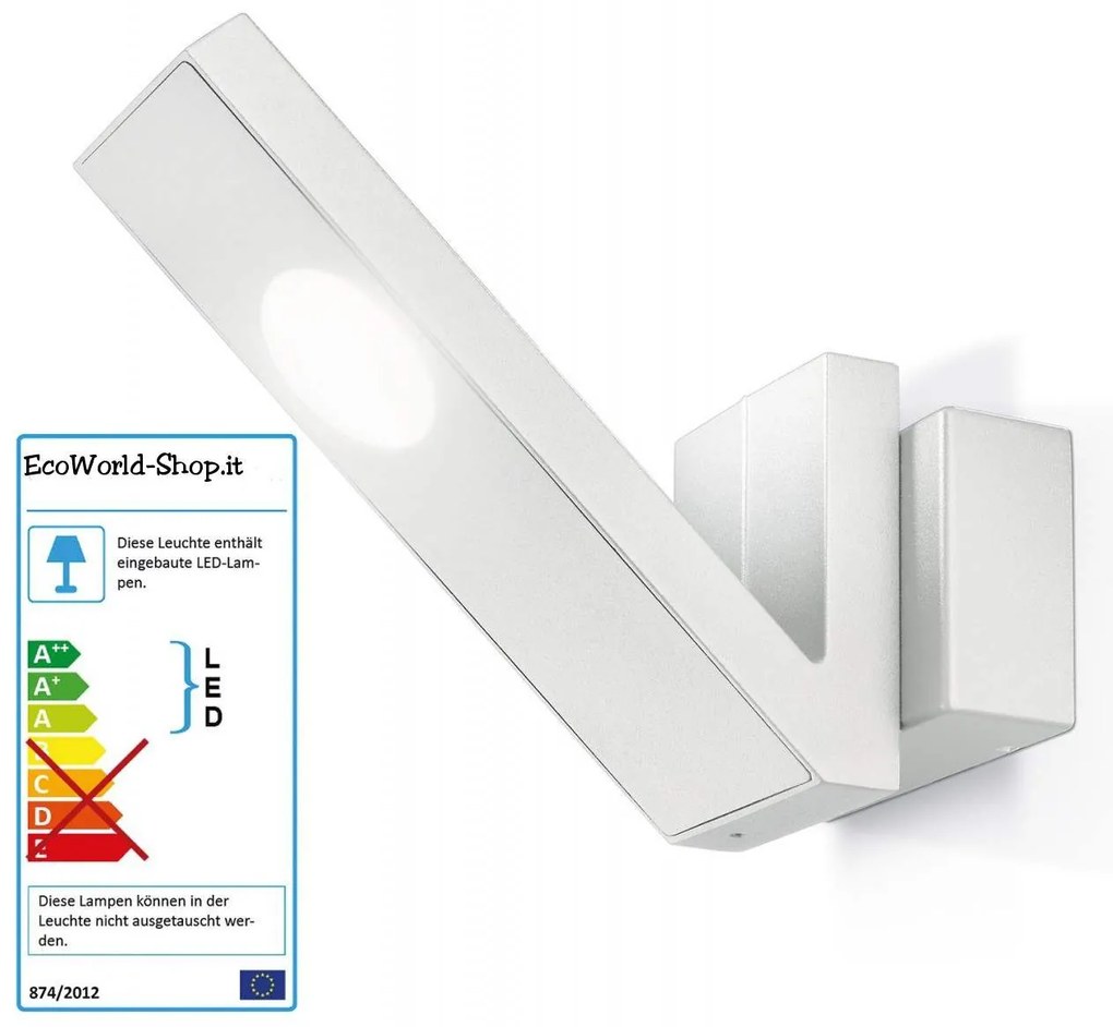 Lampada da Parete a Led per Esterno - V-LINE BIANCA