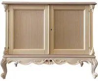 Credenza 2 porte classica barocco legno grezzo 118x56x92 - Mobili 2G