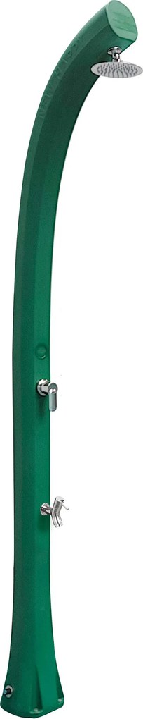 Doccia Solare da Esterno Giardino 26L Miscelatore e Lavapiedi Arkema New Happy Verde Scuro...