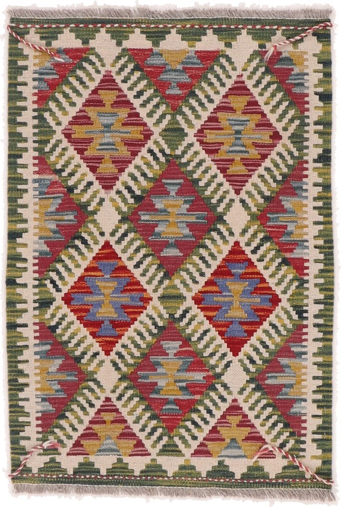 Kilim Tappeto 60 x 90 (Afghanistan) Tessuto A Mano