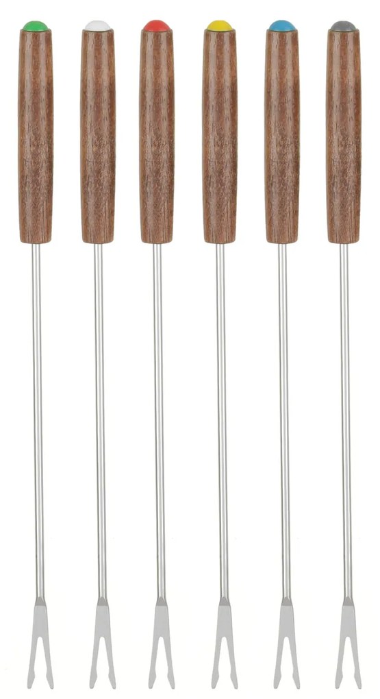 Set forchette per fonduta, 6 pezzi, da 24 cm