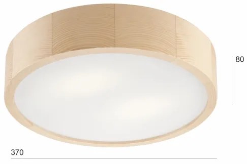 Lampada da soffitto NATURAL 2xE27/60W/230V Ø 37,5 cm in pino