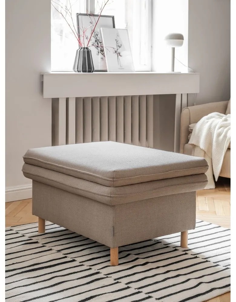 Poggiapiedi marrone chiaro Simon - Miuform