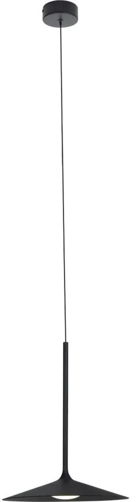 MAXLIGHT P0456 - Lampadario LED a sospensione con filo HANA LED/6W/230V diametro 17,5 cm nero