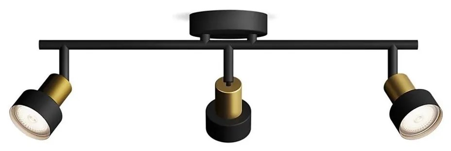 Philips - Faretto CONDUIT 3xGU10/5W/230V nero/ottone