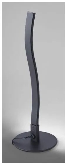 Leuchten Direkt 15128-18 - Lampada da tavolo LED WAWE LED/3W/230V nera