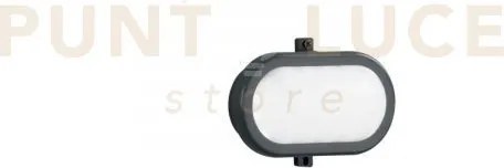 Plafoniera led extra antracite 10w 1100lm 4000k dimmerabile ip54 11...