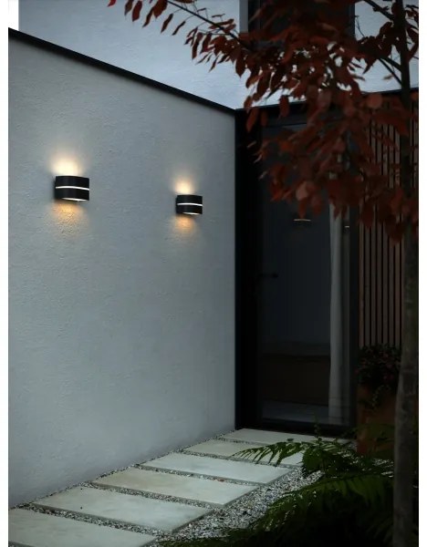 Nordlux - Applique da esterno SIBELIS 1xE27/10W/230V IP44 nero