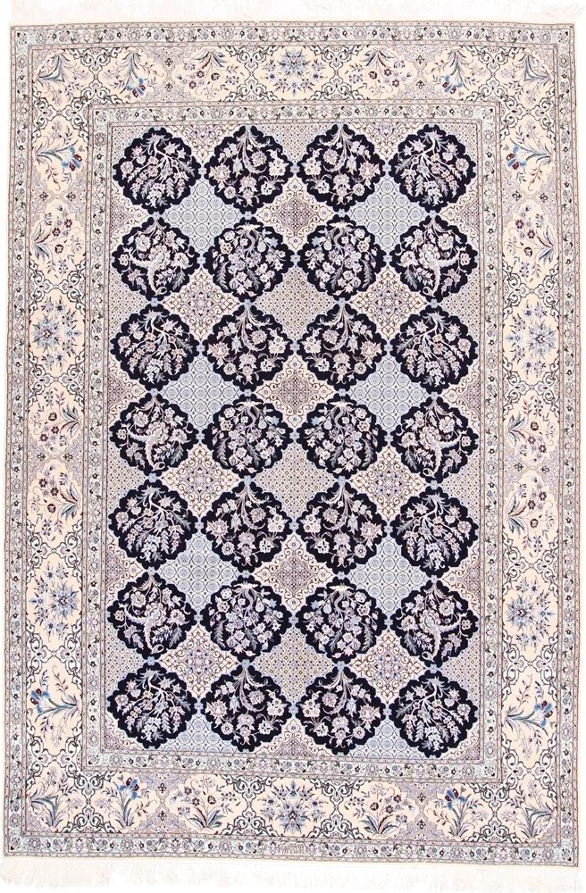Nain Tappeto 210x300 Beige (Iran) Annodato A Mano