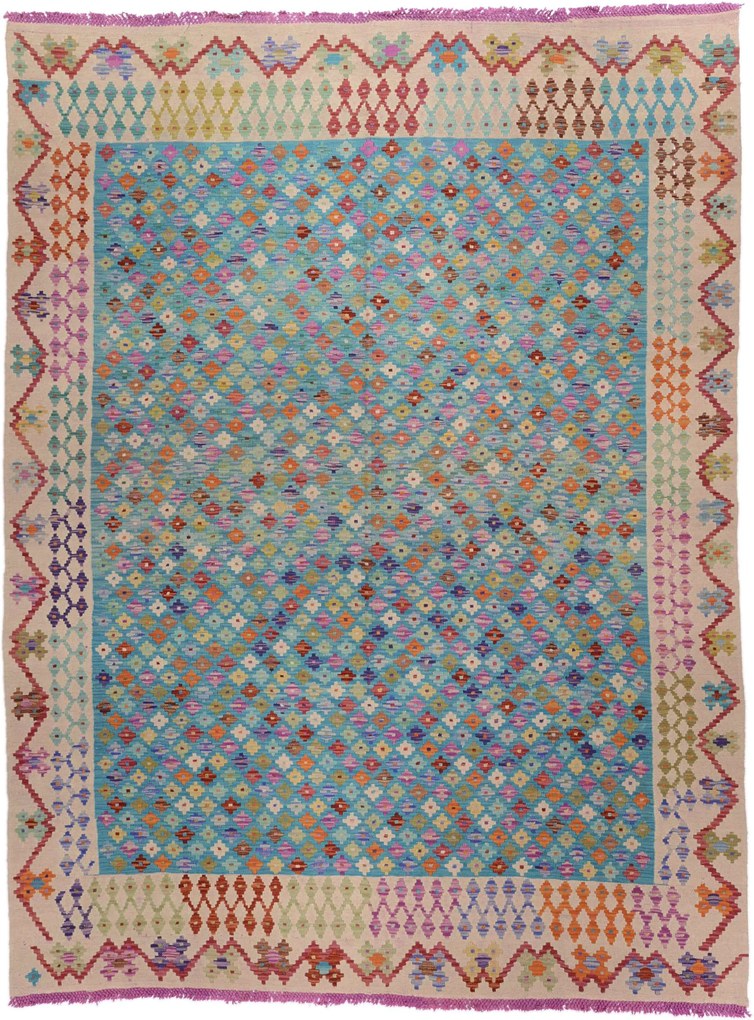 Kilim Tappeto 220 x 290 (Afghanistan) Tessuto A Mano
