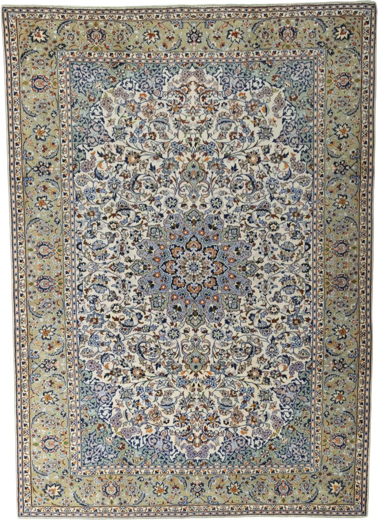 Najafabad Tappeto 270x380 Beige (Iran) Annodato A Mano