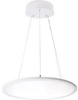 Lampadario LED 50W lampada pendente sospensione moderna dimmerabile diffusore trasparente luce ufficio 230V BIANCO 3000K