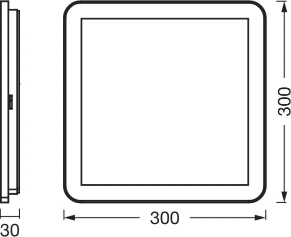 Osram - Plafoniera LED per bagno ORBIS DISC LED/22W/230V 30x30 cm IP44 marrone