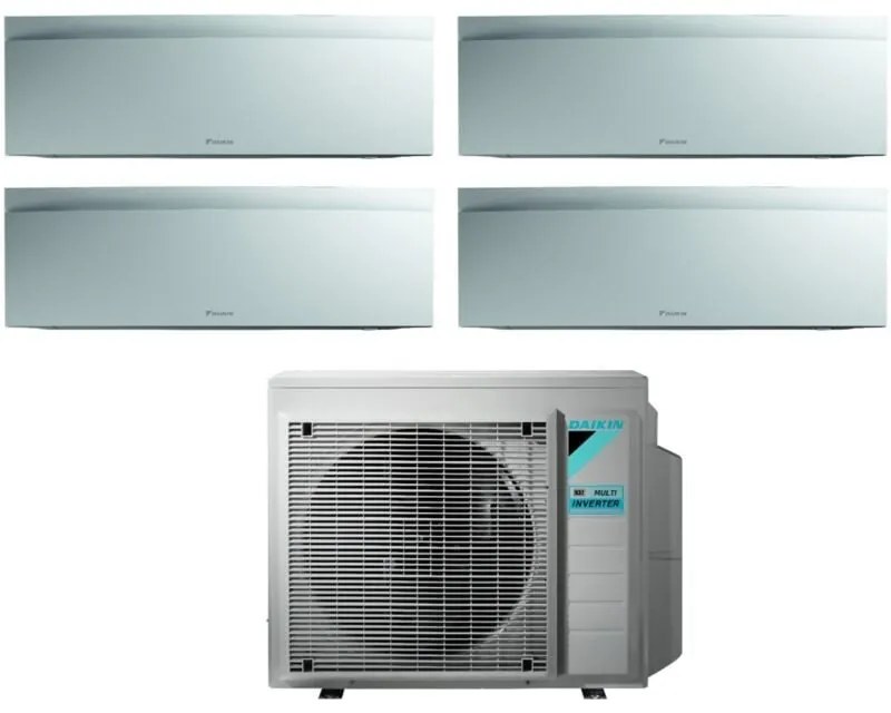 Daikin - Climatizzatore Condizionatore Bluevolution Quadri Split Inverter serie emura white iii 7+9+9+12 con 4MXM80N R-32 Wi-Fi Integrato