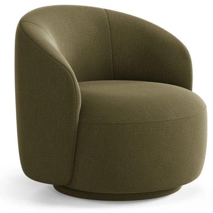 Poltrona verde girevole Letizia – Micadoni