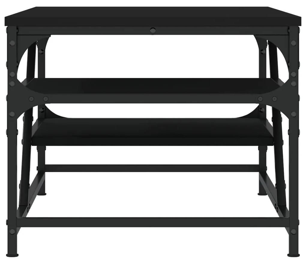 Tavolino da salotto nero 100x49x40 cm in legno multistrato