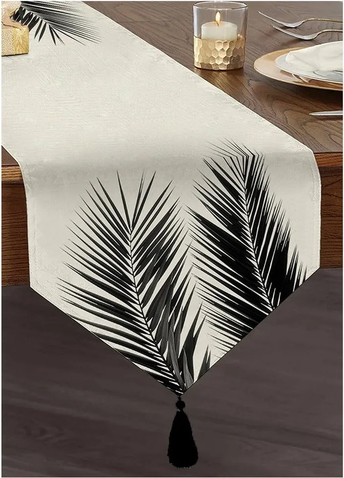 Runner 45x140 cm Black Tree – Minimalist Cushion Covers