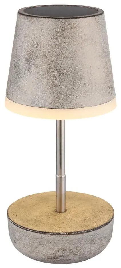 Globo 36638SA - Lampada solare LED 10xLED/0,06W/3V IP44 grigio