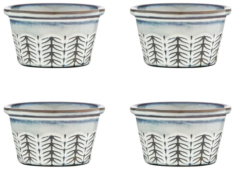 Set di 4 ciotole in gres grigio chiaro Lorson - Ladelle