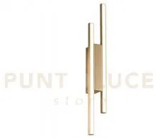Applique movida/2 oro a led 3000k 615lm 16w dimmerabile 50x8cm