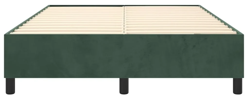 Giroletto a molle verde scuro 140x190 cm in velluto