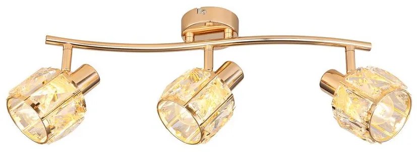 Faretto DUBAI 3xE14/40W/230V Oro rosa