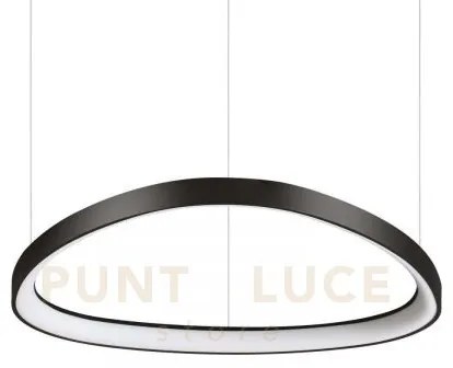Gemini sospensione led 47 w on-off 5100 lm 3000 k nero  61cm