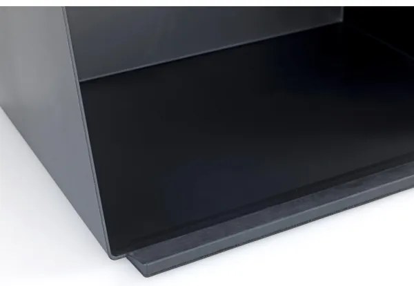 WENKO 54098100 - Portapane KUBO 35x26,5 cm nero/marrone