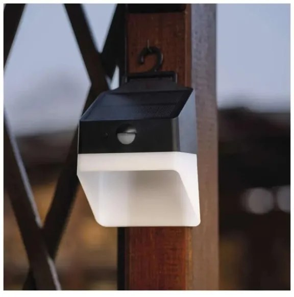 Applique a LED solare con sensore LUMI LED/3,7W IP65 nero