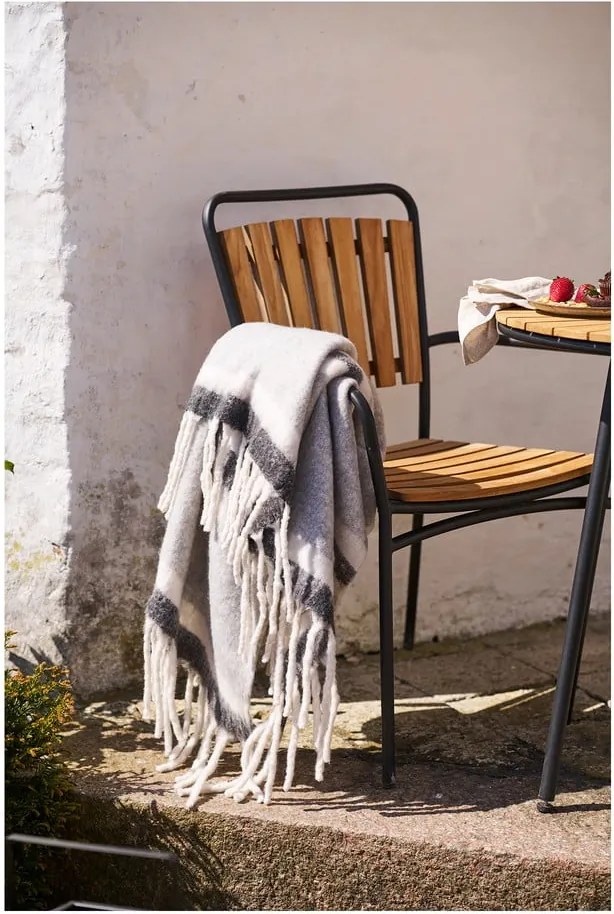 Coperta grigia in misto lana 130x170 cm Carmel – House Nordic