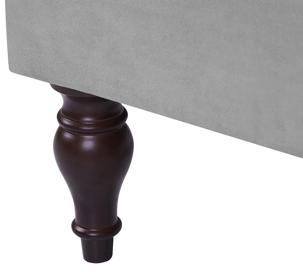 Chaise longue con contenitore grigio chiaro PESSAC Beliani