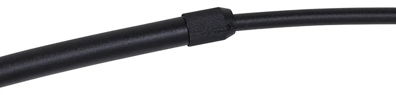 Lampada da terra ad arco moderna nera - XXL