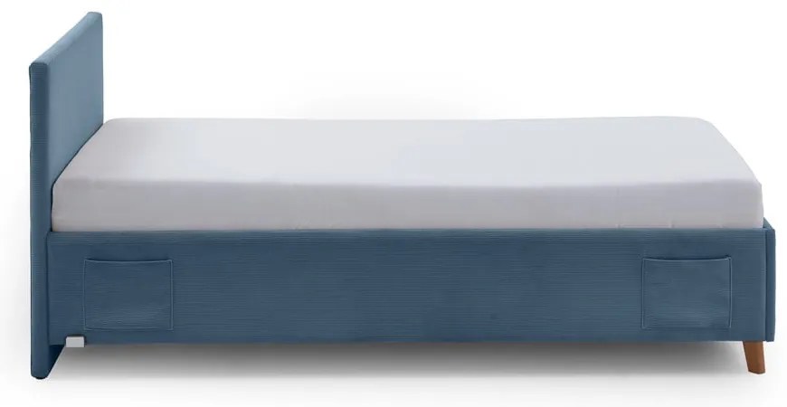 Letto da bambini blu imbottito rete non inclusa 120x200 cm Cool – Meise Möbel