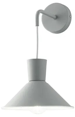 Applique D22 cm ELIO in metallo verniciato Grigio