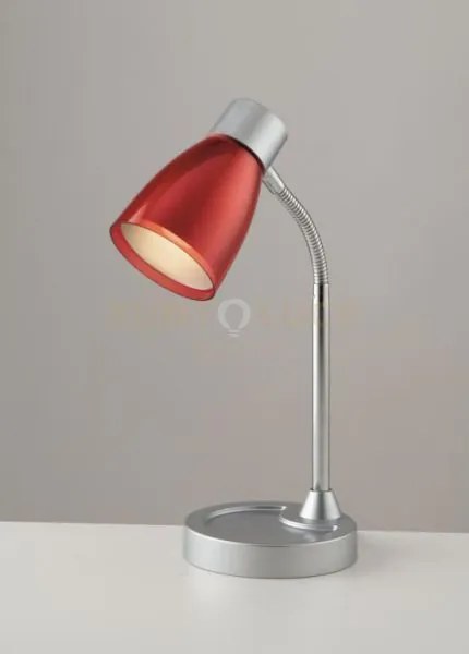 Lampada da tavolo arkimede orientabile rosso 1 luce attacco e14 13,...