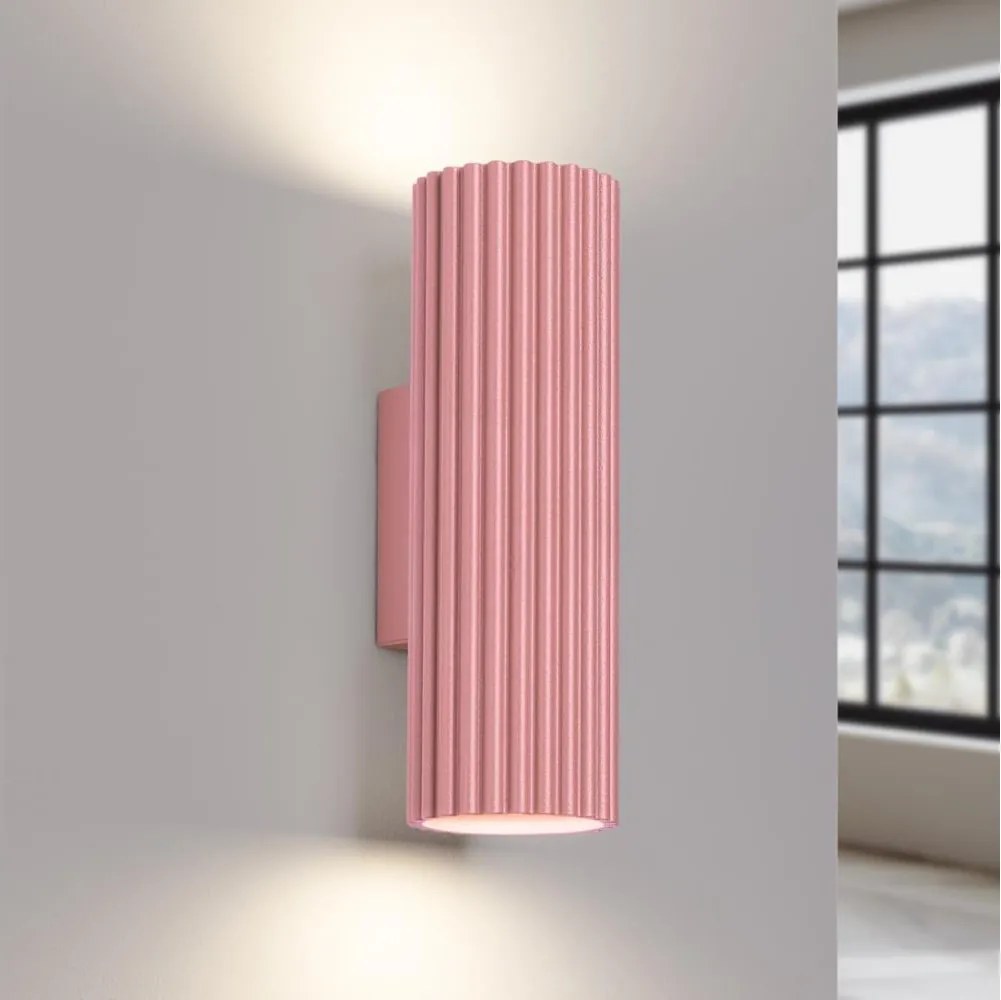 Brilagi - Lampada da parete CRESTO 2xGU10/10W/230V 20 cm rosa