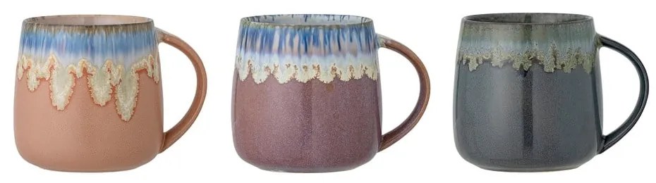 Tazze in set in gres 3 pz 460 ml Cloe – Bloomingville