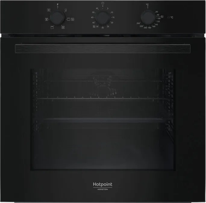 Forno da incasso elettrico multifunzione ventilato HOTPOINT nero