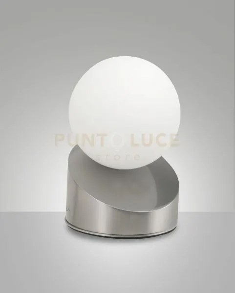 Gravity da tavolo nichel satinato a led 3000k - 5w - 470 lm dimmera...