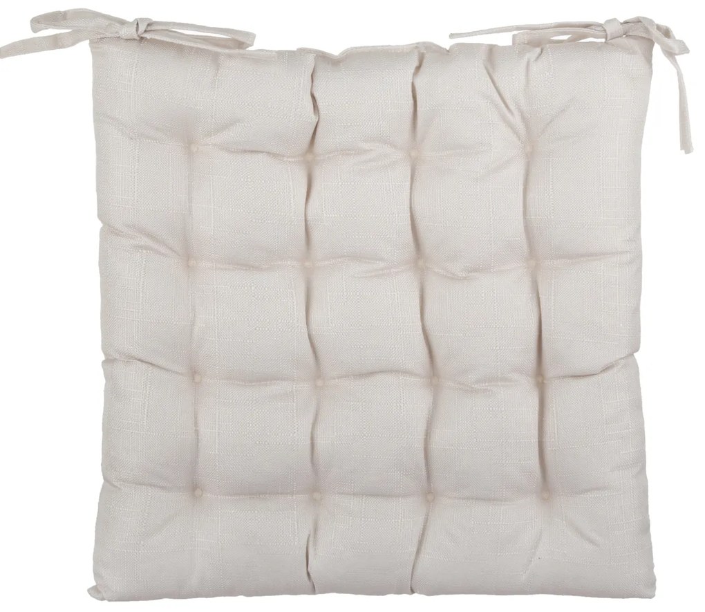 Cuscino sedia beige 42x42 cm idrorepellente