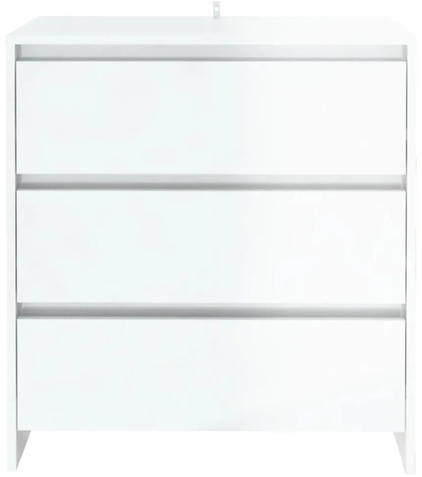 Credenza bianco lucido 70x41x75 cm in truciolato